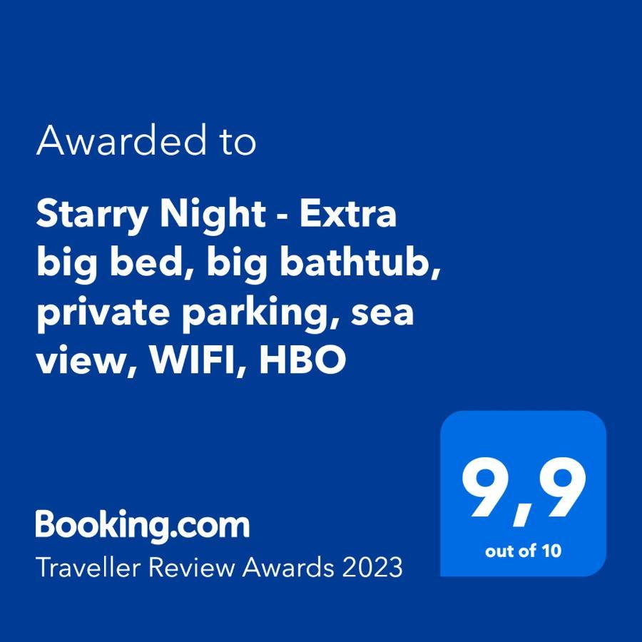 Starry Night - Smart Tv, Extra Big Bed, Big Bathtub, Private Parking, Sea View, Wifi, 2Bedrooms Volosko Luaran gambar